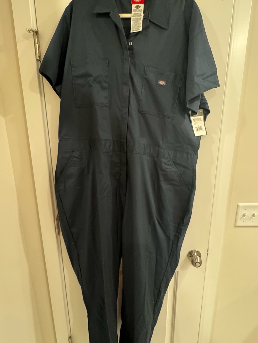 Dickies Women’s Plus Size FLEX Cooling Short Sleeve Coverall Dark Navy 3X NWT